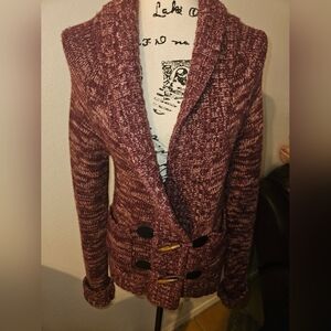 Margaret O'leary Womans Zip Up Knit Sweater Size S